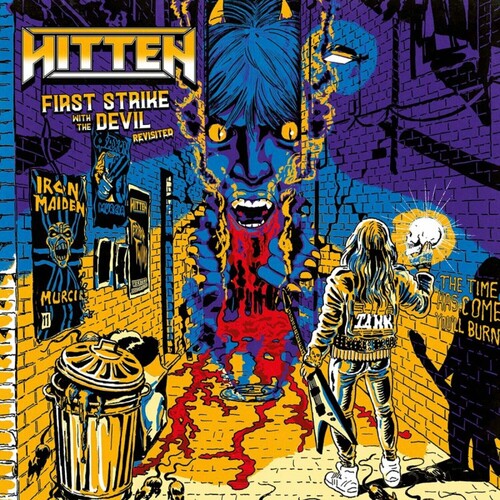 Hitten - First Strike With The Devil - Revisited - Mustard Vinyl Record