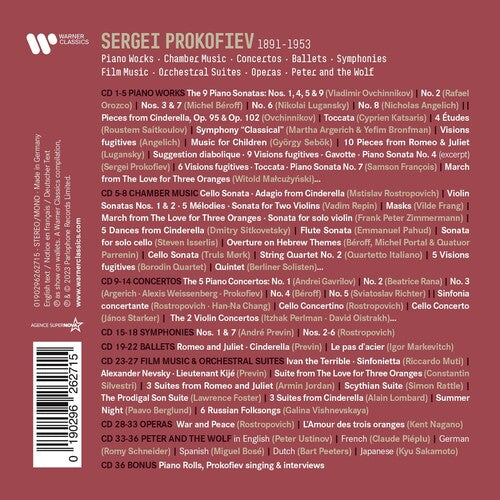 Prokofiev Edition - Prokofiev Edition (Box Set) Music CD