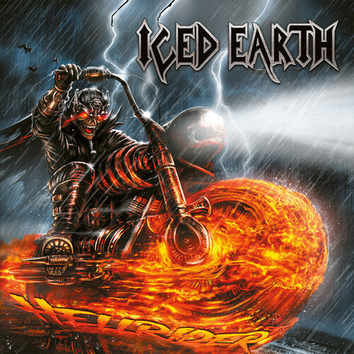 Iced Earth - Hellrider - Orange/yellow/silver Splatter Vinyl Record