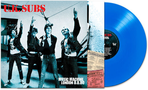 UK Subs - Music Machine London 8/8/80 - Blue Vinyl Record