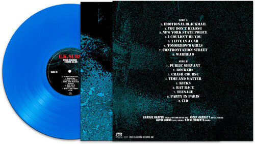 UK Subs - Music Machine London 8/8/80 - Blue Vinyl Record
