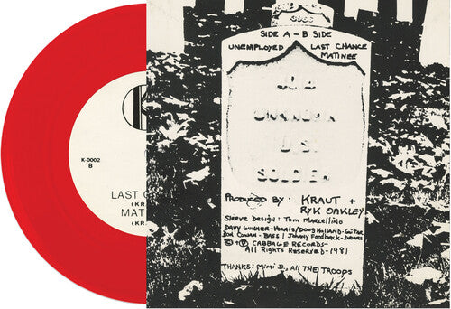 Kraut - Unemployed - Red Vinyl Record