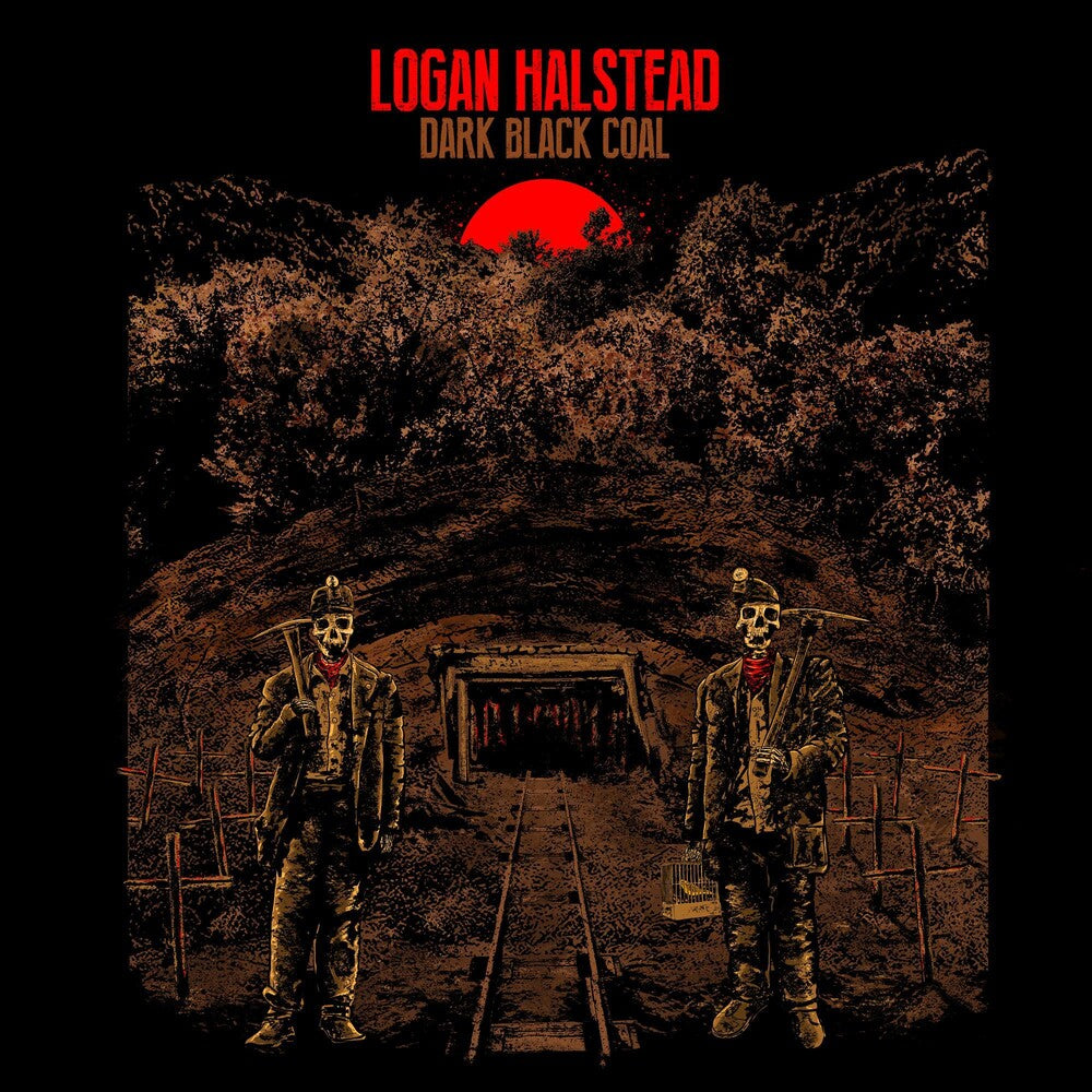 the album cover for Logan Halstead - Dark Black Coal