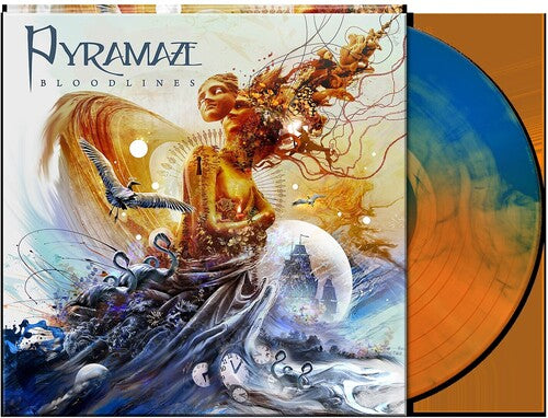 Pyramaze - Bloodlines [Orange & Blue Marble] Vinyl Record