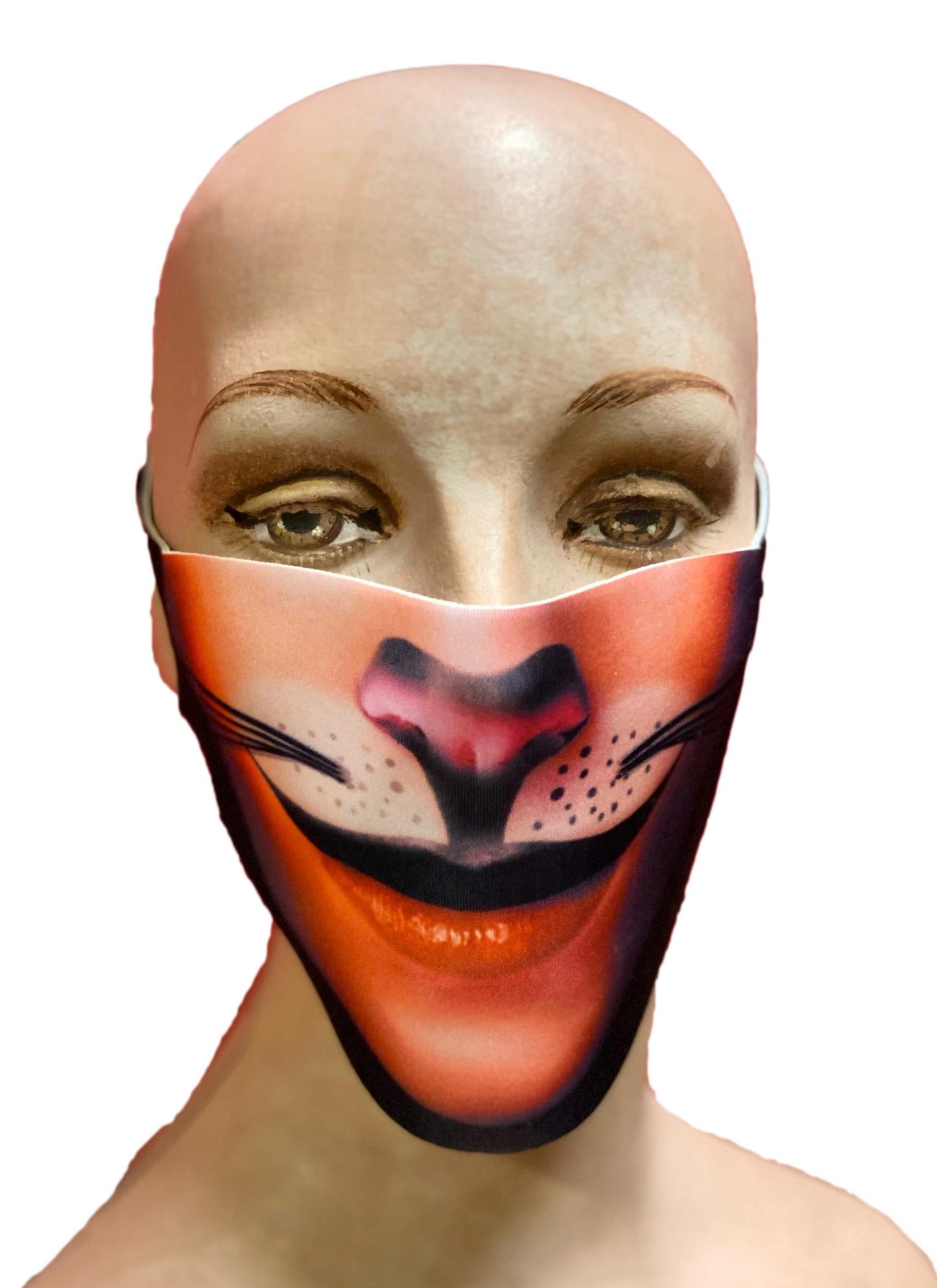 Reusable Halloween Face Cover Cat Design Cute Face Mask