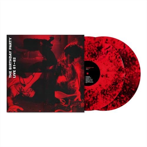 Birthday Party - Live 81-82 - Transparent Red & Black Dust Colored Vinyl [LP] Vinyl Record Album Cover