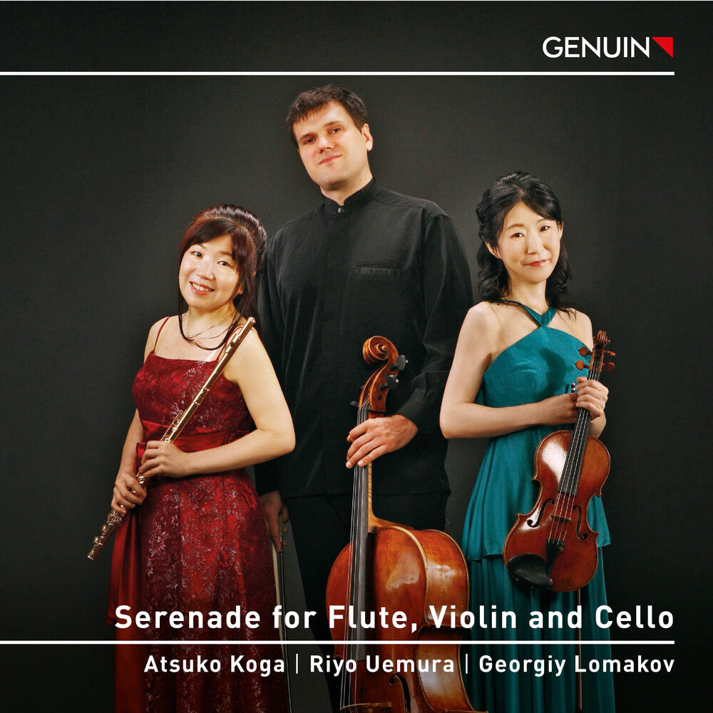 the album cover for Debussy / Vodenitcharov / Haydn - Serenade For Flute Violin & Cello