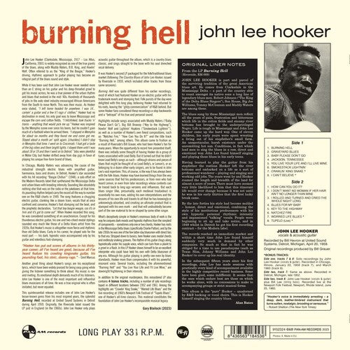 John Lee Hooker - Burning Hell - Limited 180-Gram Vinyl with Bonus Tracks Vinyl Record