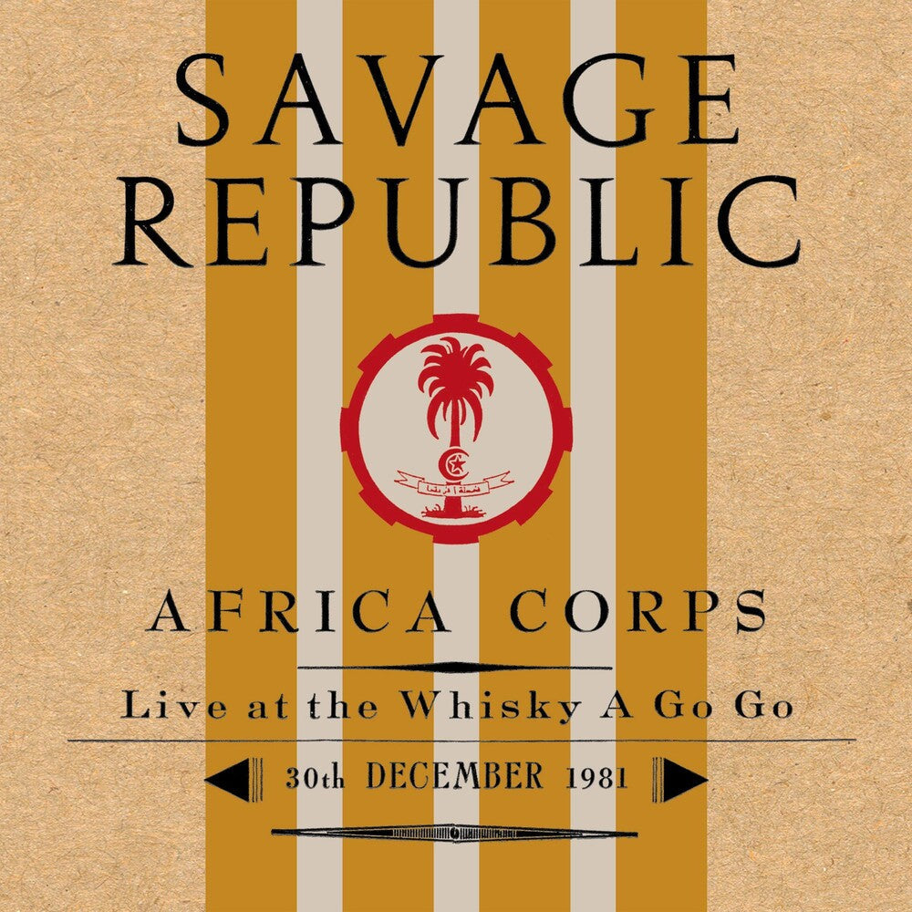 Africa Corps Live At The Whisky A Go Go 12/30/1981 [LP] Vinyl Record