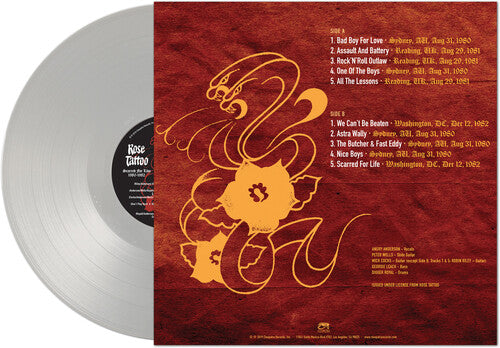 Rose Tattoo - Scarred For Life - Silver Vinyl Record