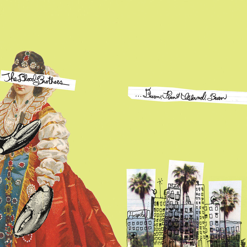 Blood Brothers - Burn, Piano Island, Burn: Collectors Edition [Limited Edition Yellow w/Pink and Black Splatter LP+7in] Vinyl Record