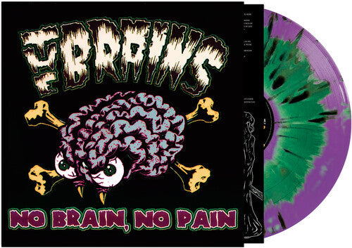 The Brains - No Brain No Pain - Green/purple Haze Splatter Vinyl Record