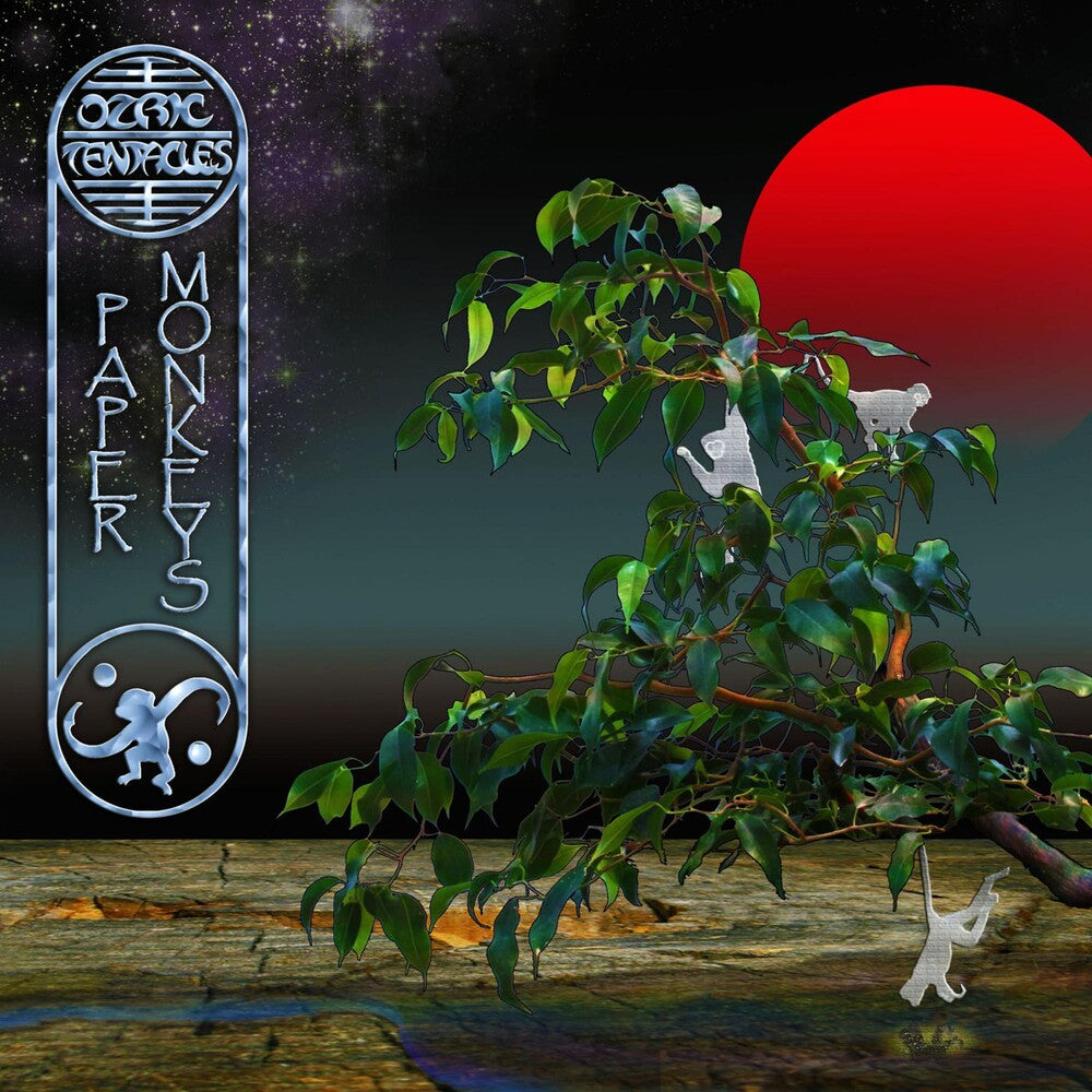 the album cover for Ozric Tentacles - Paper Monkeys (Ed Wynne Remaster)