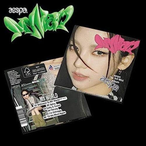 Aespa - MY WORLD - The 3rd Mini Album - POSTER Ver. [KARINA Cover] Music CD