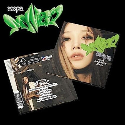 Aespa - MY WORLD - The 3rd Mini Album - POSTER Ver. [GISELLE Cover] Music CD