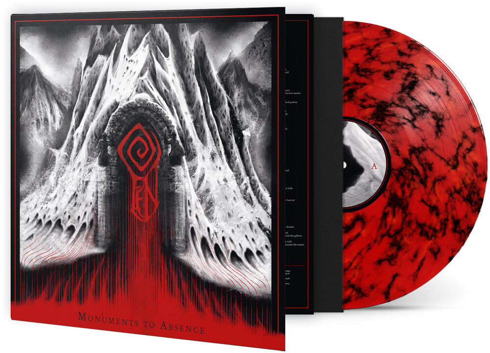 Monuments To Absence - Red/Black Marble (Blk) [LP] Vinyl Record