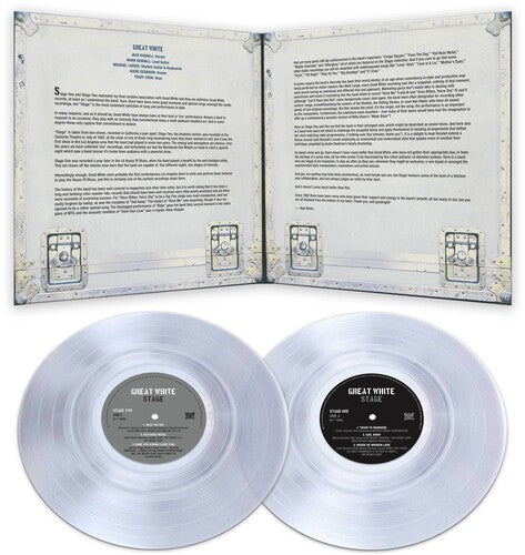 Great White - Stage [2LP Clear] Vinyl Record