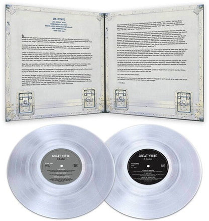 Great White - Stage [2LP Clear] Vinyl Record