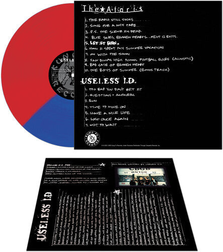 Ataris & Useless Id - Let It Burn [Red/Blue Split] Vinyl Record