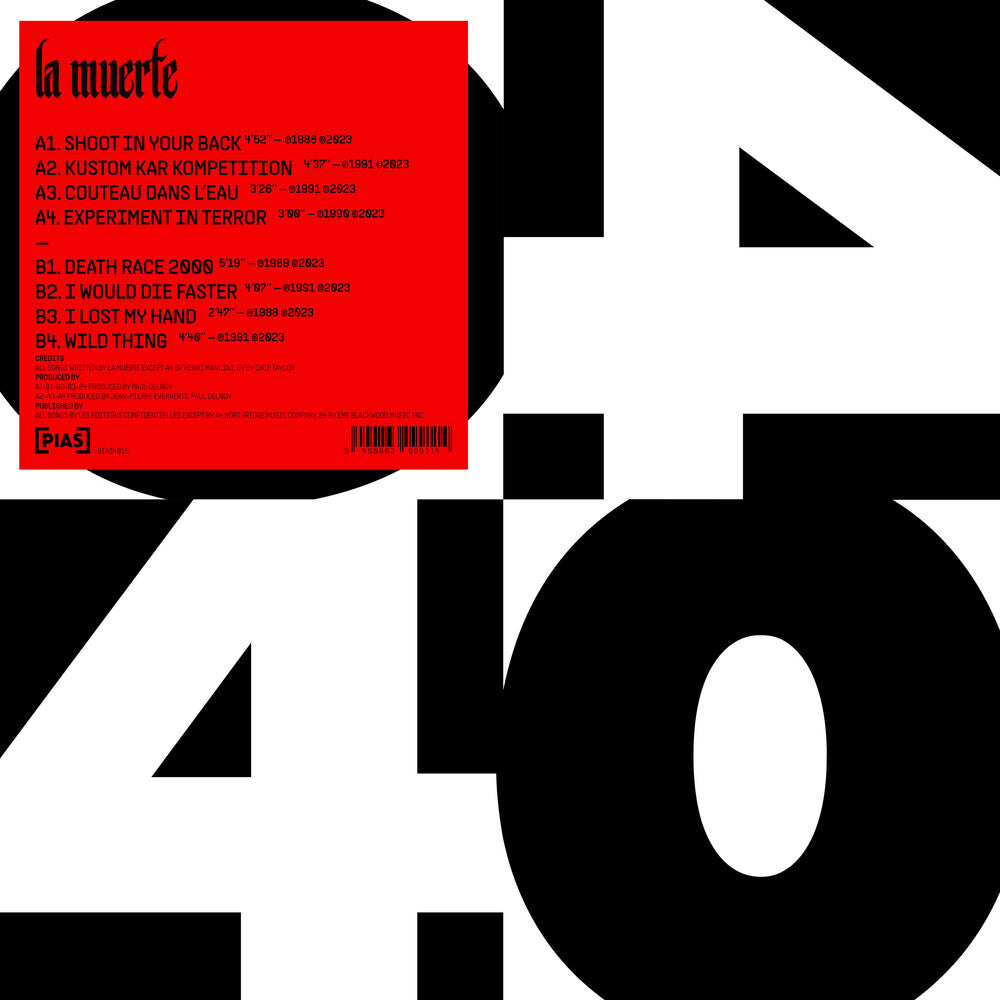 the album cover for La Muerte - - Pias 40