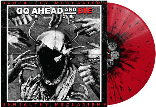 Go Ahead & Die - Unhealthy Mechanisms - Red & Black Splatter Vinyl Record