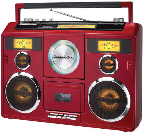 Studebaker Sb2140r Sound Station Bt Boombox Red - Studebaker Sb2140r Sound Station Bt Boombox Red - Speakers