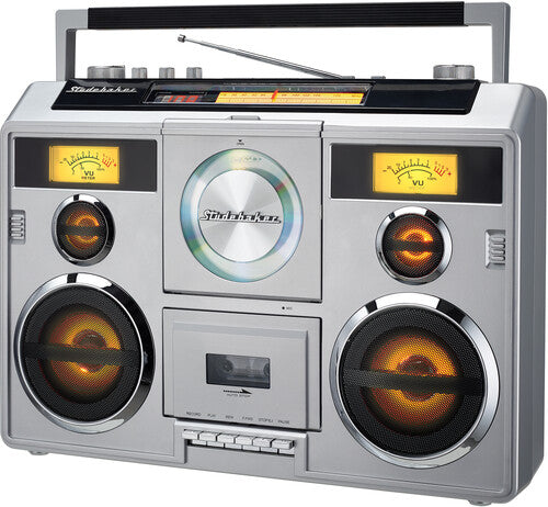 Studebaker Sb2140s Sound Station Bt Boombox Slv - Studebaker Sb2140s Sound Station Bt Boombox Slv - Speakers