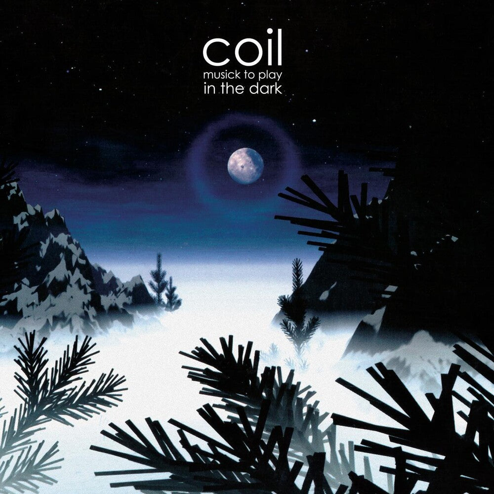 the album cover for Coil - Musick To Play In The Dark - Purple & Black Smash
