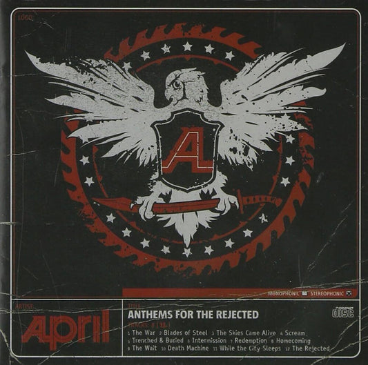 the album cover for April - Anthems for the Rejected