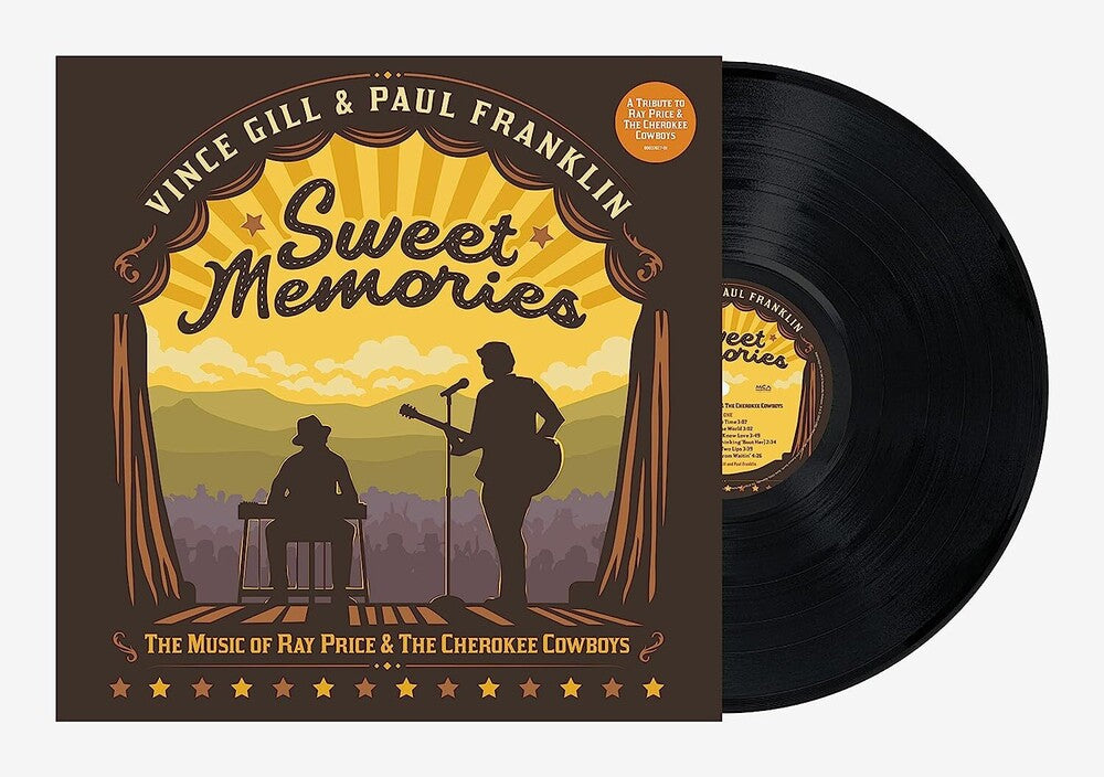 Vince Gill and Paul Franklin - Sweet Memories (The Music of Ray Price & The Cherokee Cowboys) [LP] Vinyl Record