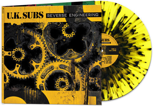 UK Subs - Reverse Engineering [Yellow/Black Splatter]  Vinyl Record