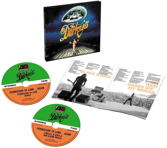 the album cover for The Darkness - Permission To Land... Again (Aniv)