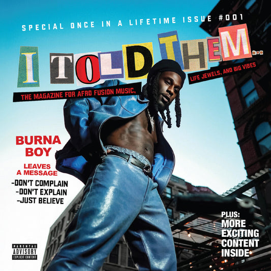 the album cover for Burna Boy -  I Told Them…