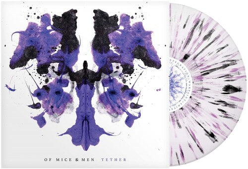 Of Mice & Men - Tether - White Purple Black Splatter Vinyl Record