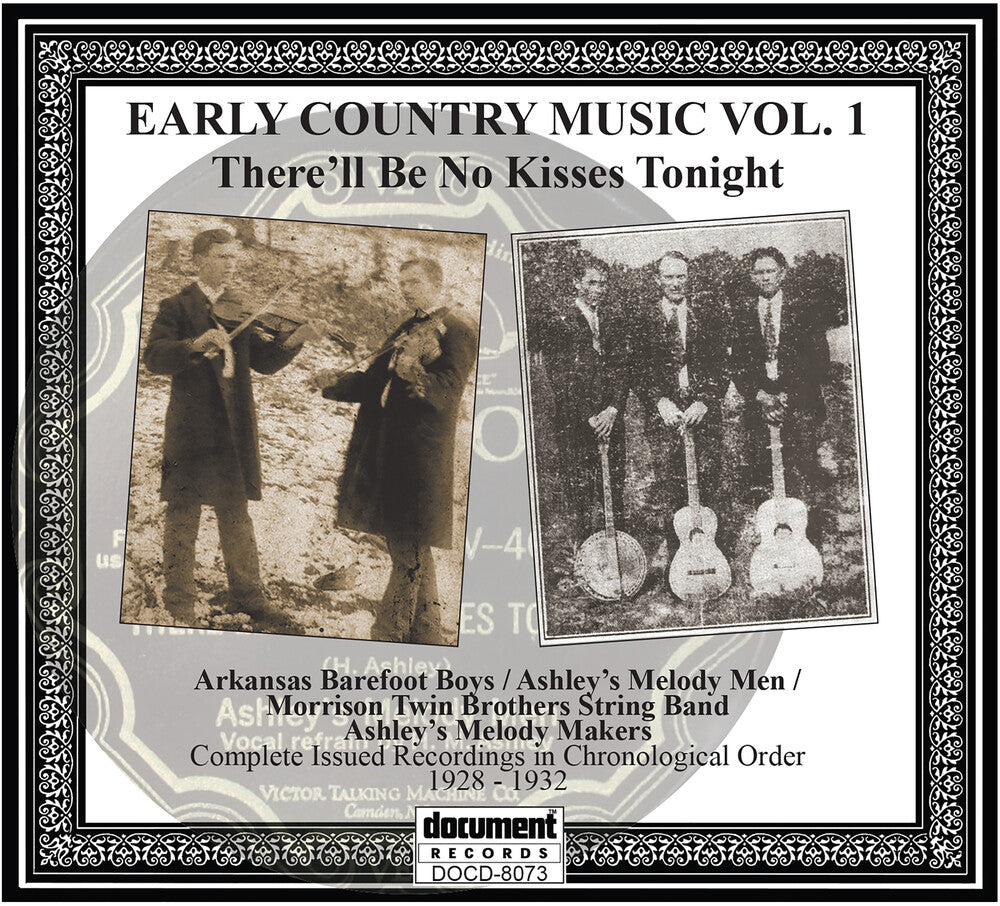 the album cover for There'll Be No Kisses Tonight: Early Country / Var - There'll Be No Kisses Tonight: Early Country / Var