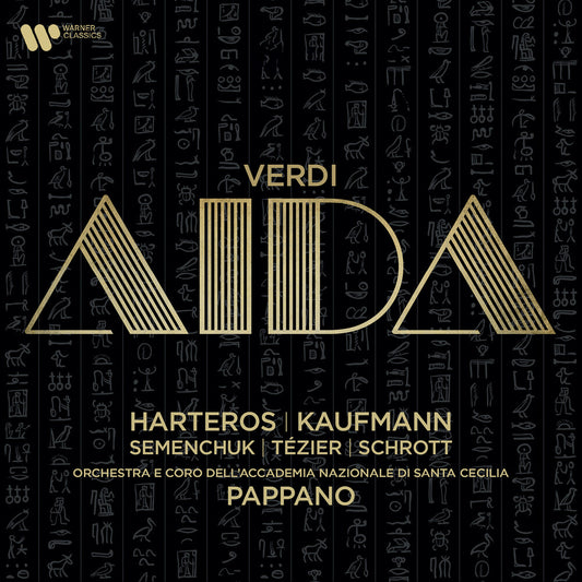 the album cover for Anja Harteros - Verdi: Aida