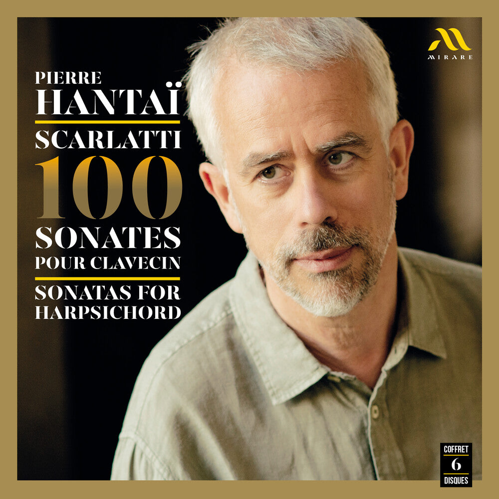 the album cover for Pierre Hantai - Scarlatti: 100 Sonates Pour Clavecin