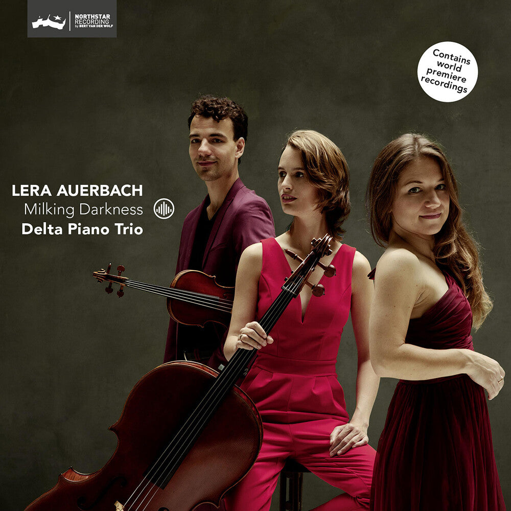 the album cover for Auerbach / Delta Piano Trio - Milking Darkness