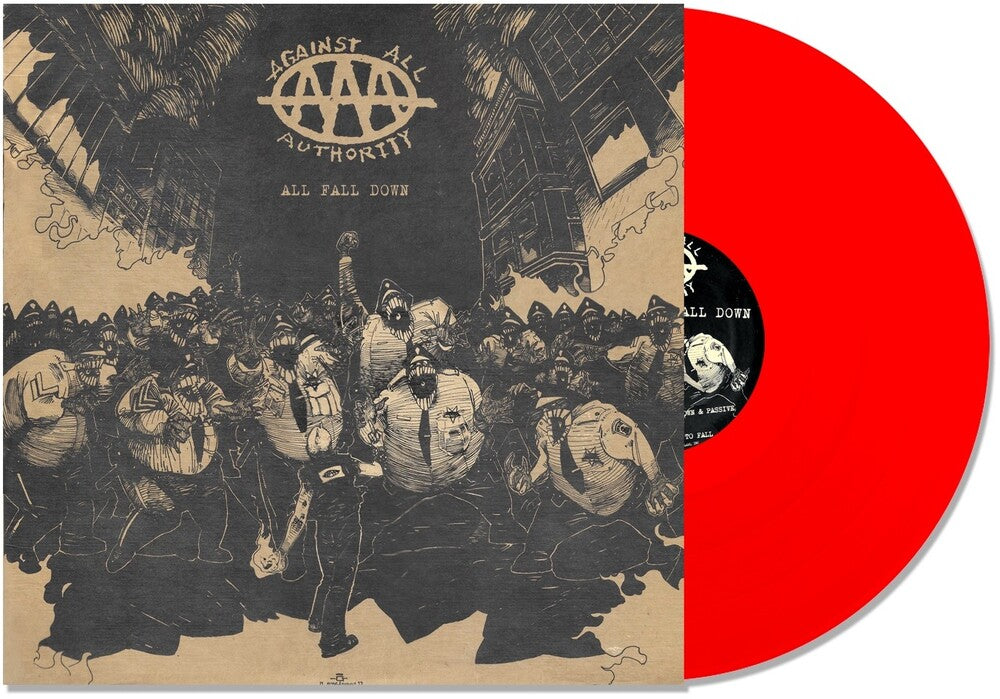 Against All Authority - All Fall Down - Red [Colored Vinyl] (Red) [Reissue] Vinyl Record