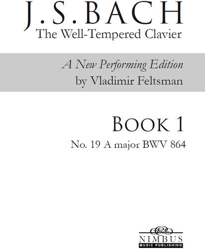 Bach,j.s. / Feltsman,vladimir - Book 1 - No. 19 A Major - Books