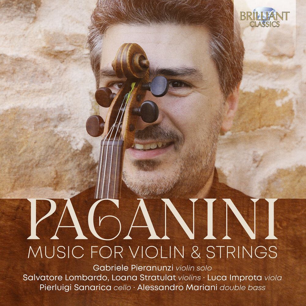 the album cover for Paganini / Pieranunzi / Lombardo - Music For Violin & Strings