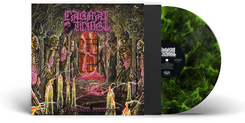 Carnal Tomb - Embalmed In Decay - Lime/Black Marbled Vinyl Record