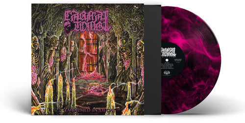 Carnal Tomb - Embalmed In Decay - Magenta/Black Marble Vinyl Record