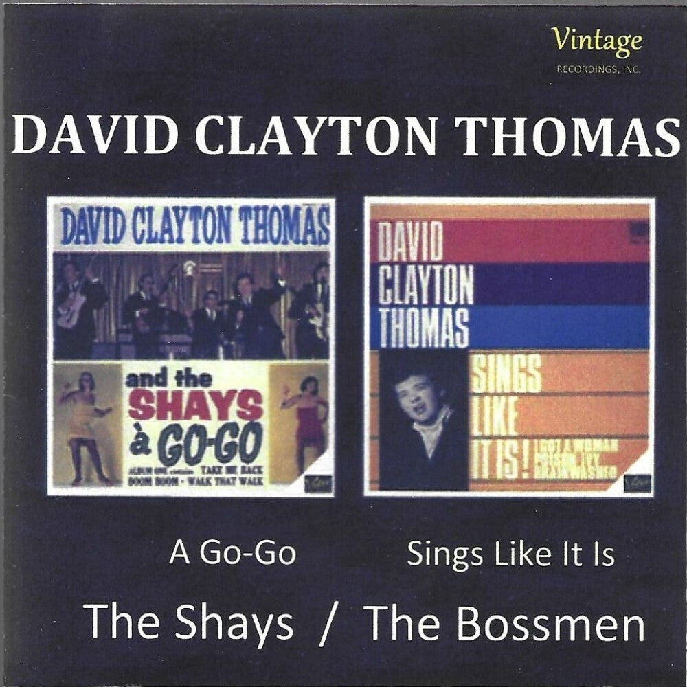 the album cover for David Thomas  Clayton - Shays & Bossmen