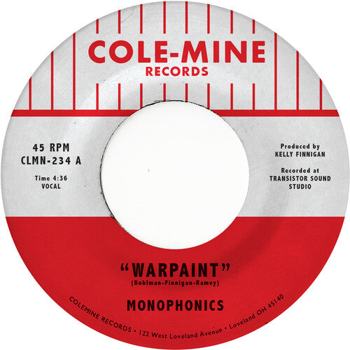 Monophonics & Kelly Finnigan - Warpaint / Crash & Burn [Black Swirl] Vinyl Record