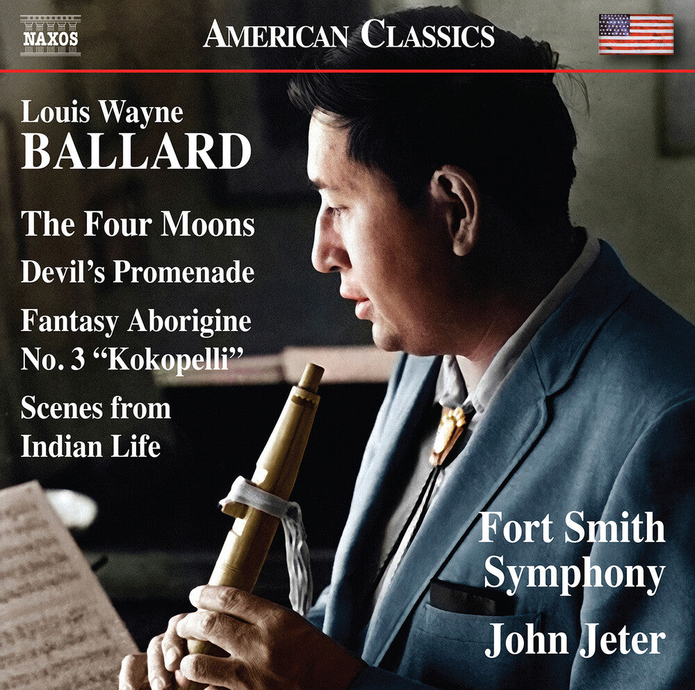 the album cover for Ballard / Jeter / Fort Smith Symphony - Scenes From Indian Life The Four Moons Devils