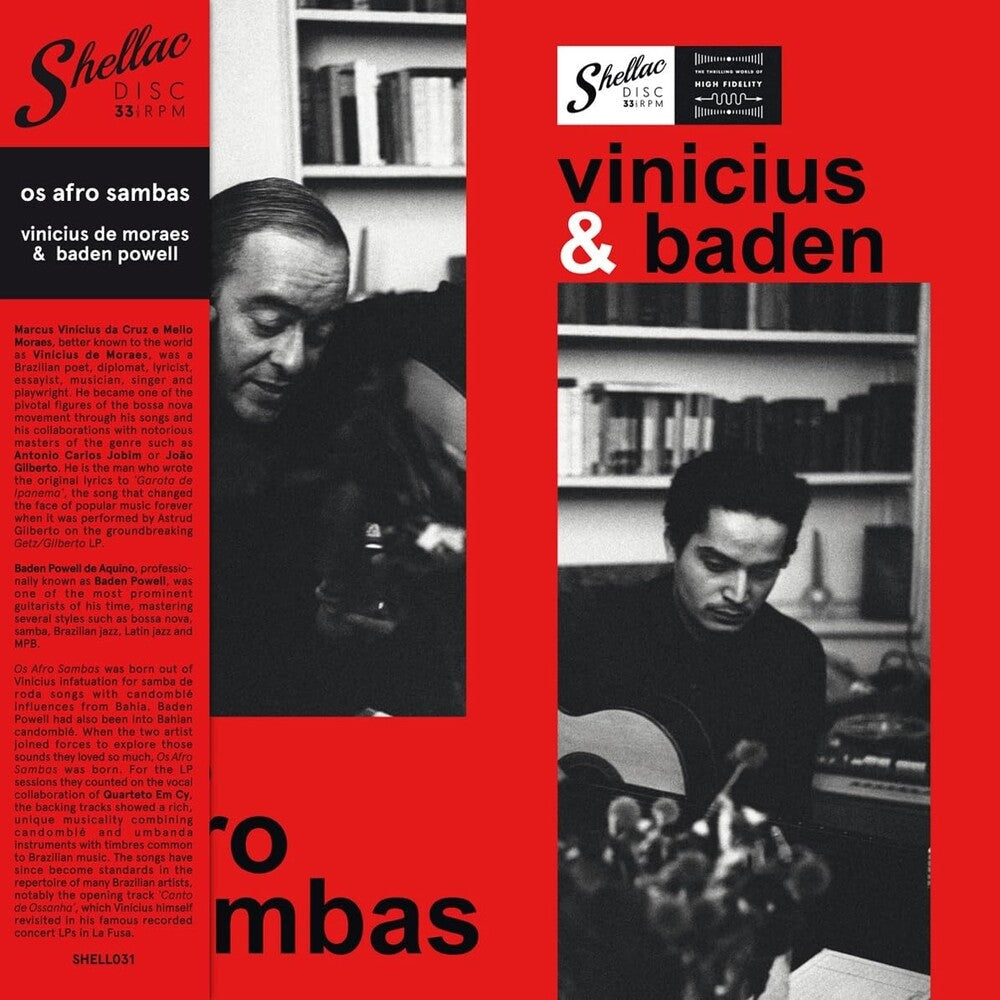 Vinicius Moraes  / Powell,Baden - Os Afro Sambas (Spa) [LP] Vinyl Record