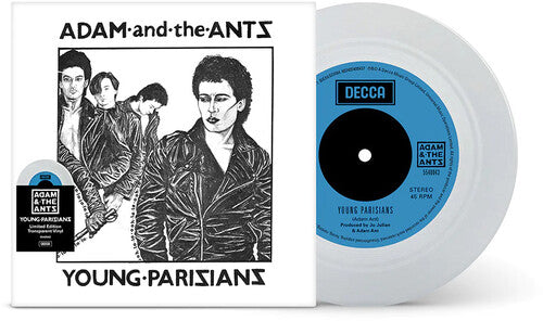Adam & the Ants - Young Parisians - Limited Clear 7-Inch Vinyl Vinyl Record
