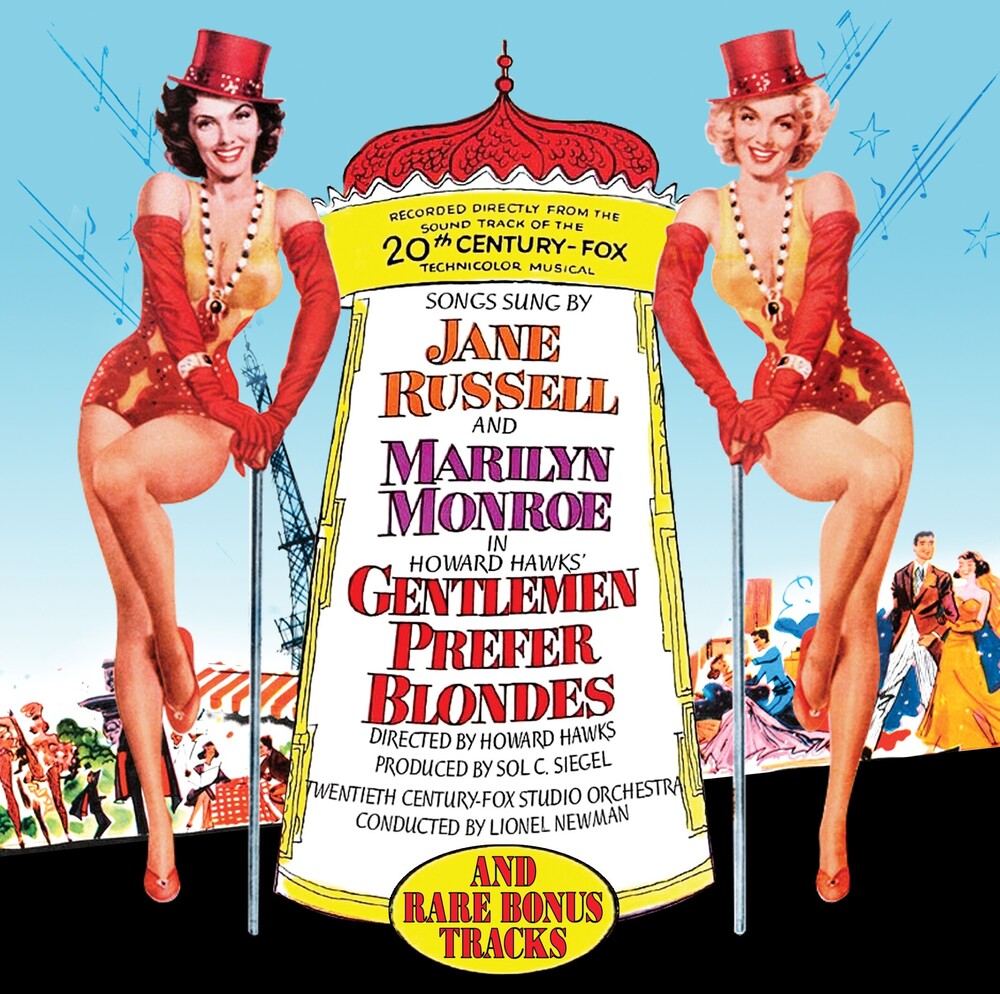 the album cover for Marilyn Monroe  / Russell,Jane (Bonus Tracks) - Gentlemen Prefer Blondes - O.S.T. (Bonus Tracks)