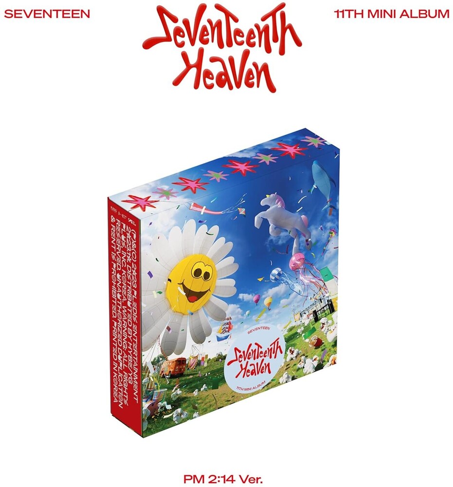 the album cover for SEVENTEEN - SEVENTEEN 11th Mini Album ‘SEVENTEENTH HEAVEN’ [PM 2:14 Ver.]